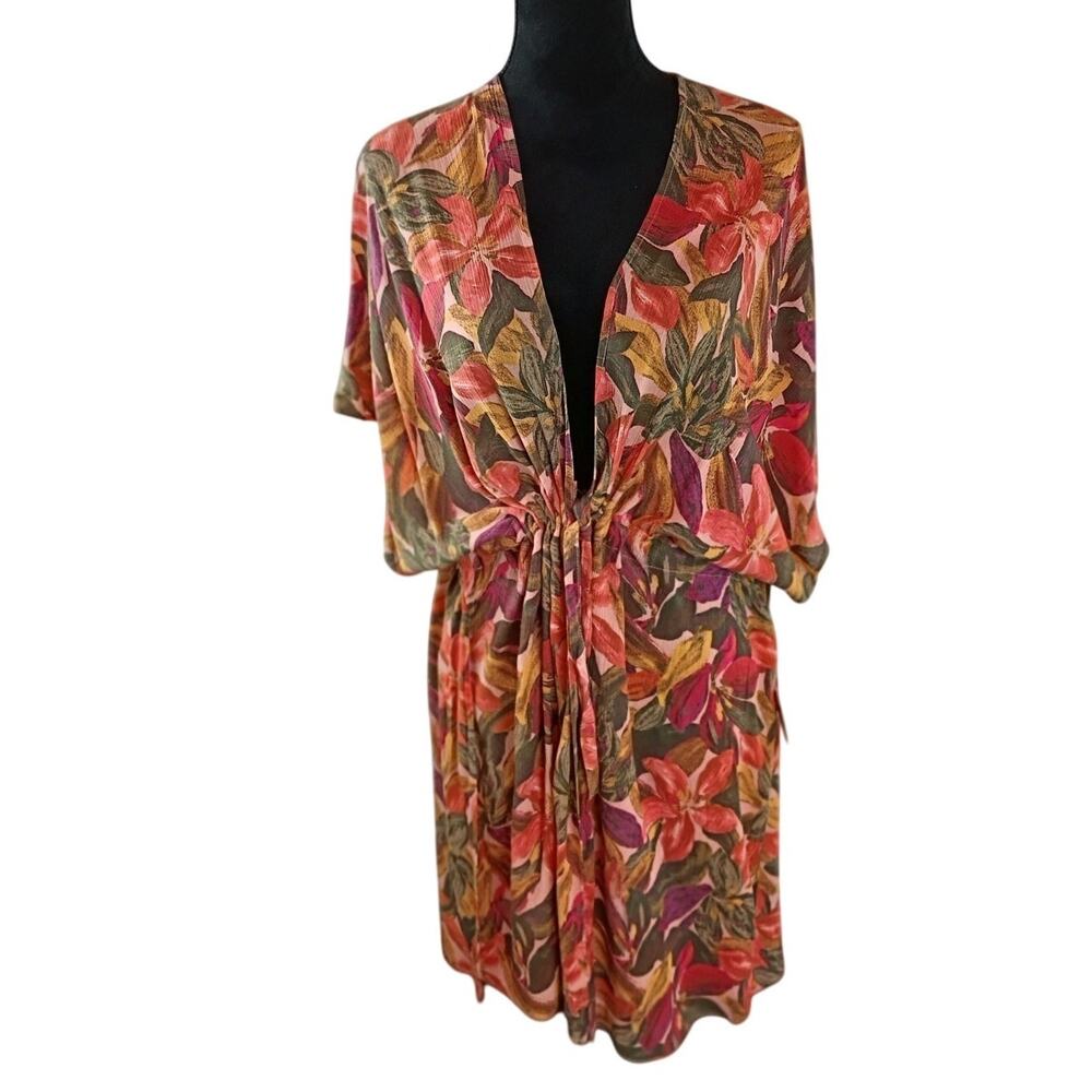 Time And Tru Women Swimsuit Cover-Up Large Rayon